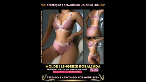 Molde PDF Lingerie Rosalinda Conjunto Casual Esportivo