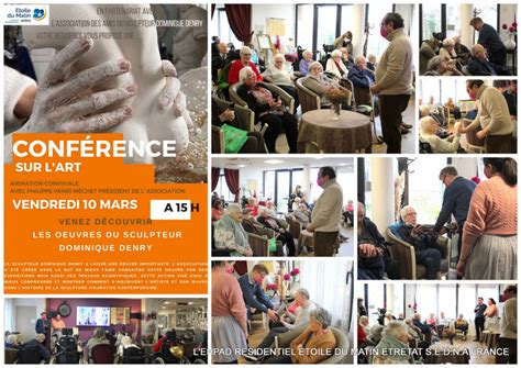 conference sur le sculpteur dominique denry residence etoile du matin
