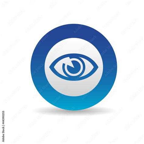 Picto Oeil Icone Eye Stock Vector Adobe Stock