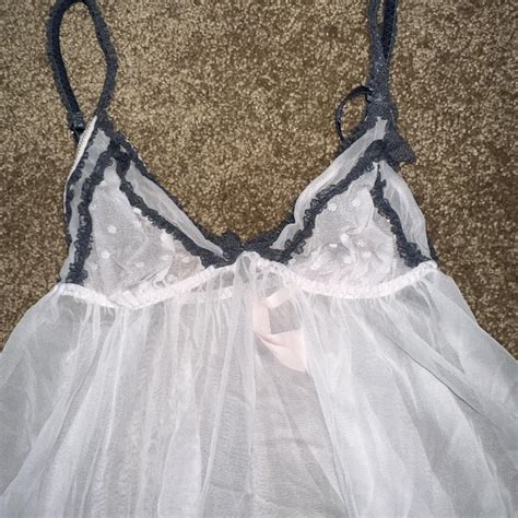 Victorias Secret Babydoll Lingerie Light Pink And Depop
