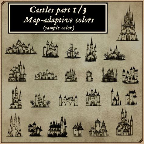 Fantasy Map Tutorial Castle Symbol By Djekspek On, 59% OFF