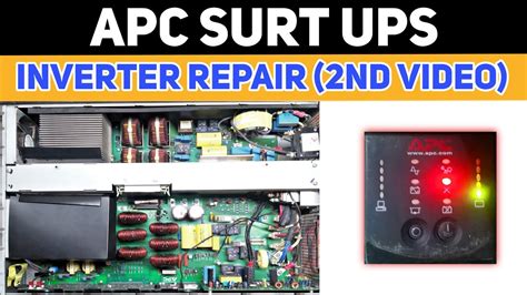 Apc 10kva Surt Inverter Fault Repairing Troubleshooting English Subtitles Youtube