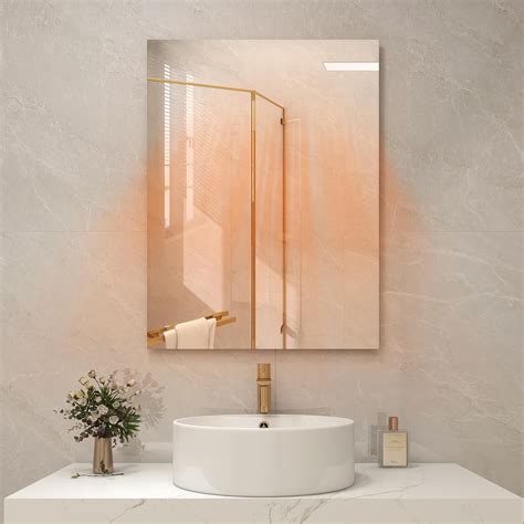 byecold 80 x 60 cm 450W Smart Heated Bathroom Mirror Electric Infrared
