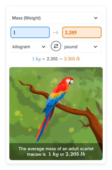 Flexi answers - What is the equivalent weight of 1 kilogram in pounds ...