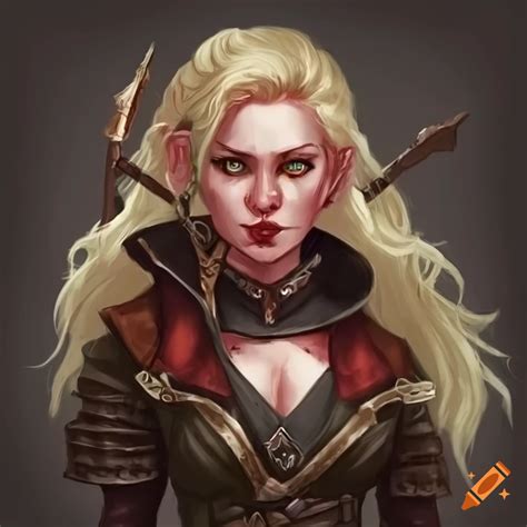 D D Character Art Of A Blonde Witch Hunter On Craiyon