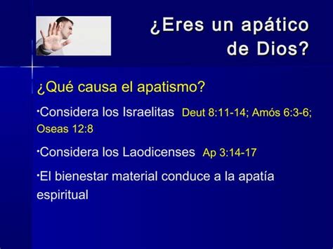 Eres un apático de Dios PPT