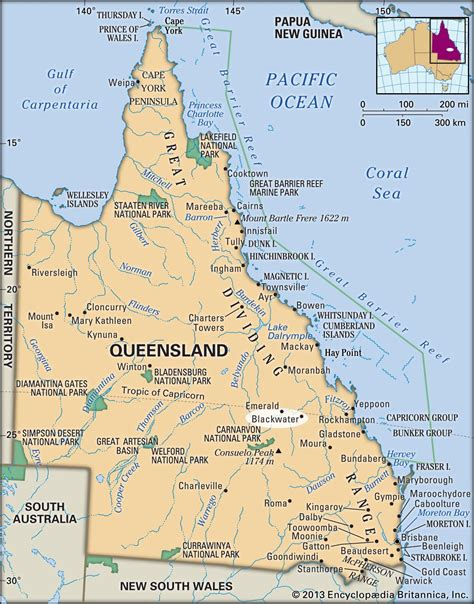 Map Of Queensland Australia With Cities And Towns - Pooh Ulrika