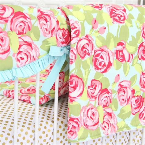 Caden Lane Baby Bedding Blanket Funky Rose