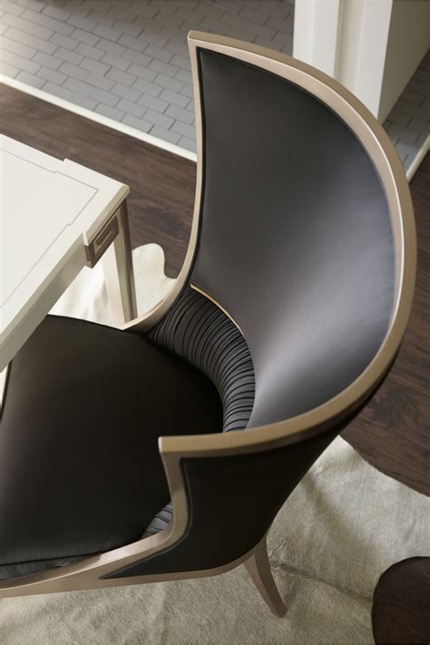 Black Curved Wingback Chair Caracole Pop Your Collar Oroa
