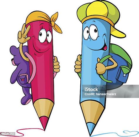 Vetores De Lápis De Desenho Em Cores E Mais Imagens De Lápis De Cera Instrumento De Escrita