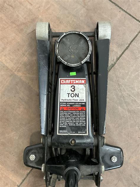 Lot Craftsman 3 Ton Hydraulic Floor Jack