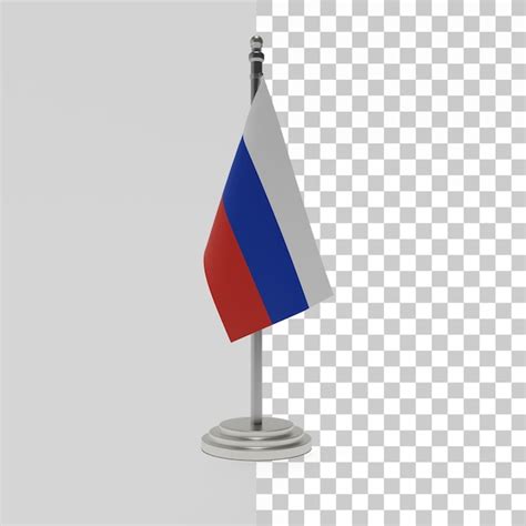 Bandeira da rússia 3d PSD Premium