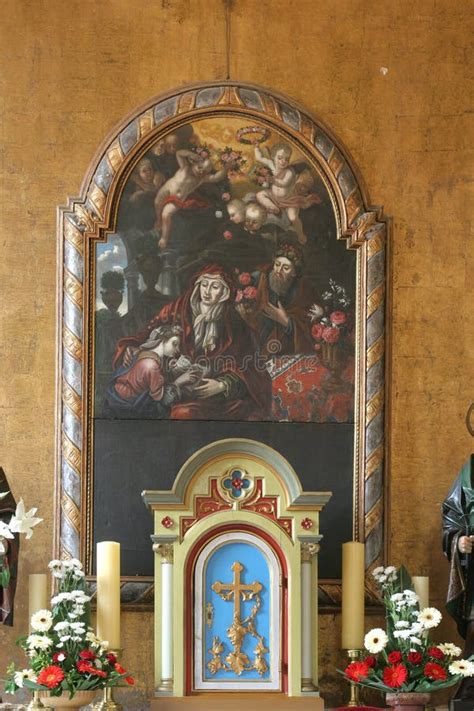 Education of the Virgin Mary, Altar Painting on the Main Altar in the