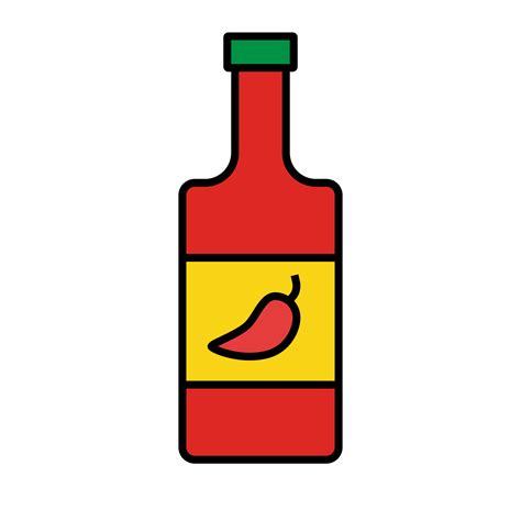 Hot Sauce Icon Chili Sauce Icon Vector Art At Vecteezy