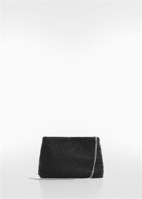 Rhinestone Chain Bag Women Mango Outlet Usa