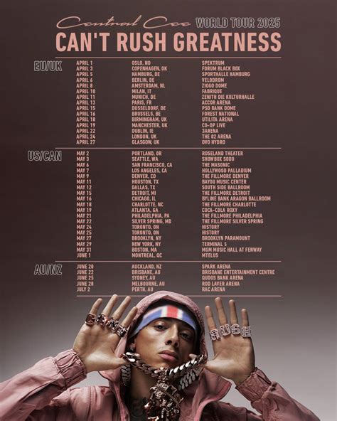 Central Cee announces 'Can't Rush Greatness' 2025 world tour