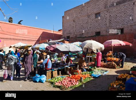 Local Fruit And Vegetable Market In The Northern Souks Medina