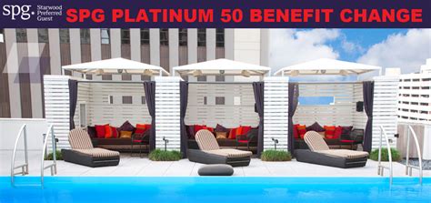 Changes Coming To Starwood Preferred Guest SPG Platinum Benefits At