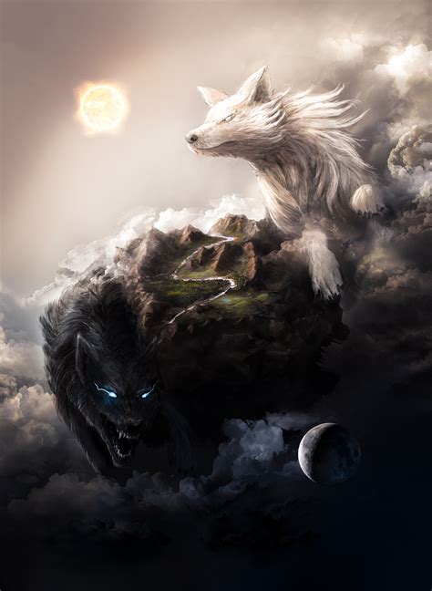 Skoll And Hati By Threepwoody On Deviantart