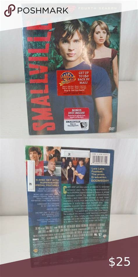 Smallville The Complete Fourth Season Dvd 4 Tom Welling Kristin Kreuk