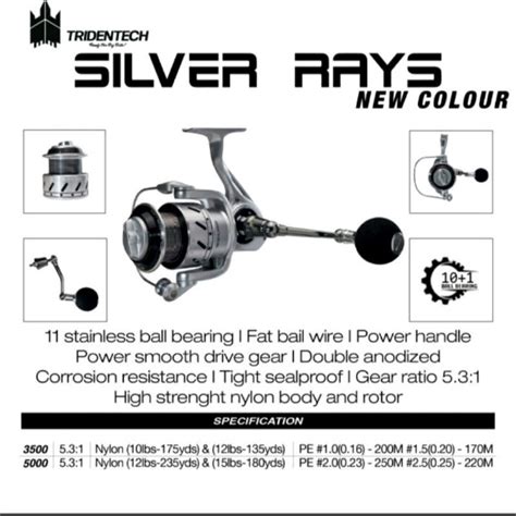 Jual Rel Tridentech Silver Rays New Color 3500 5000 Shopee Indonesia