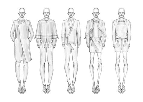 illustration fashion design sketches men - Yun Fahner