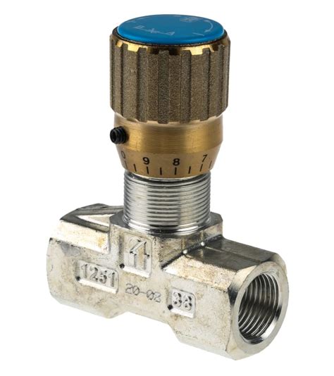 RS PRO RS PRO Inline Mounting Hydraulic Flow Control Valve BSP 3 8