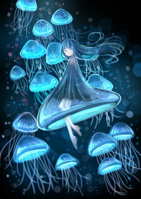 Pin By Rubi Miranda Moran On Cute Jellyfish Art Mermaid Art Art