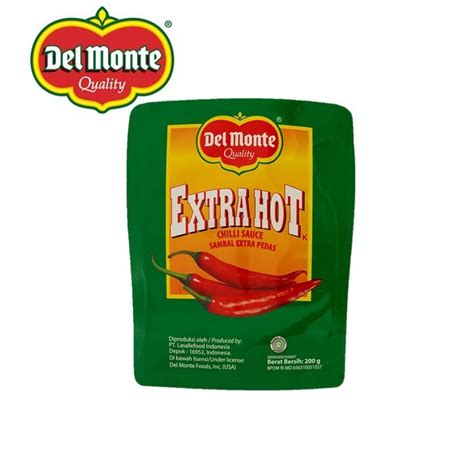 Jual Del Monte Extra Hot Chilli Sauce Saus Sambal Delmonte Ekstra Pedas Kemasan Pouch Gram