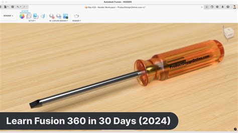 Fusion 360 Rendering Quick Start Guide Day 28 Of Learn Fusion 360 In 30 Days 2024 Edition