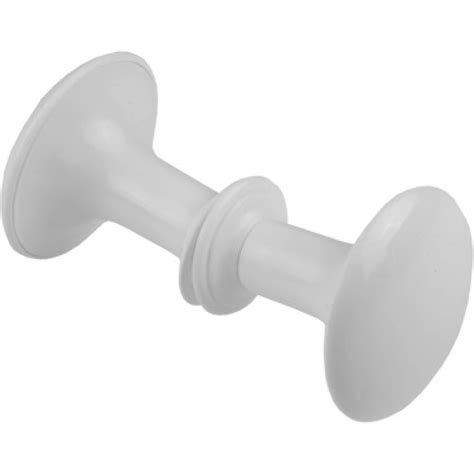 Дверная ручка кнопка STARFIX пластмассовая, белая SMP-50653-1 ...