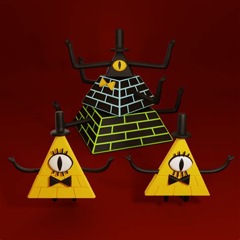 Stl File Bill Cipher Figures 🎨 ・3d Printable Design To Download・cults
