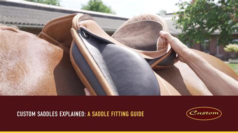 Custom Saddles Explained A Saddle Fitting Guide Youtube