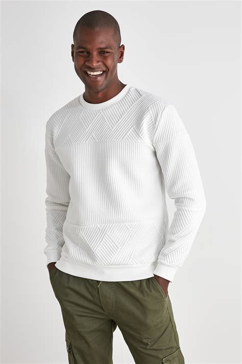TRENDYOL MAN Beyaz Erkek Sweatshirt TMNAW21SW1685 Fiyatı, Yorumları ...