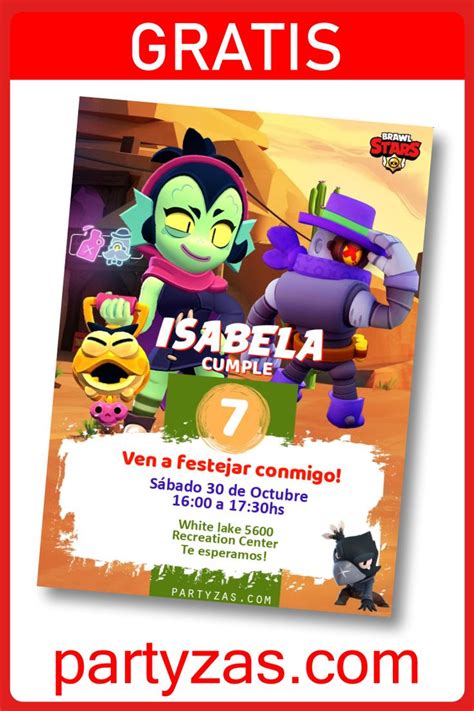 Invitaci N Brawl Stars Digital Gratis Digital Invitations