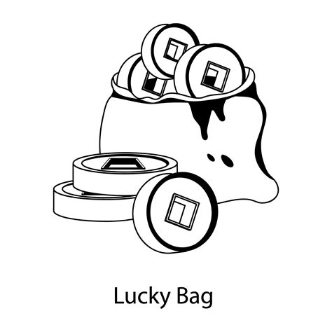 Trendy Lucky Bag 40263974 Vector Art At Vecteezy