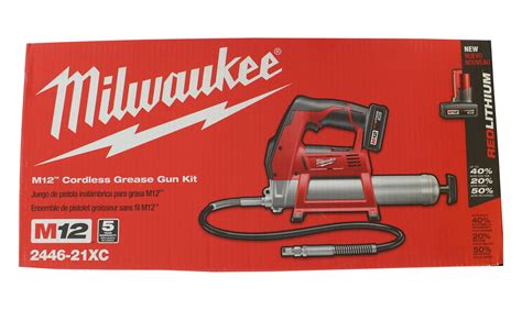 Milwaukee 2446 21xc M12 Lithium Ion Cordless Grease Gun Kit 45242200979 Ebay