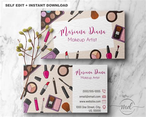 Makeup Artist Visiting Card Matter at Bryan Riggs blog