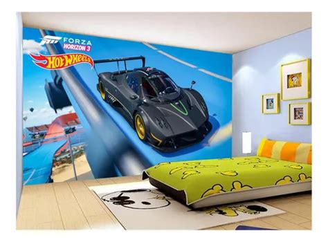 Papel De Parede Quarto Infantil Carrinhos Hot 3m² Nhw11 Parcelamento sem juros