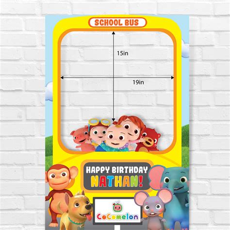 Cocomelon Wheels On The Bus Photo Booth Printable Frame Artofit My XXX Hot Girl