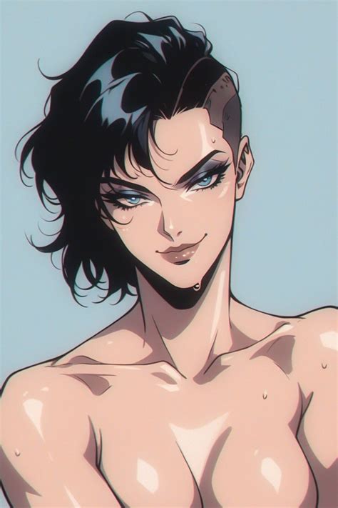 Close Up Naked Blue Eyes AI Porn