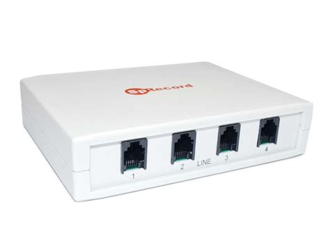 SpRecord A4 - система записи телефонных разговоров для 4 аналоговых ...