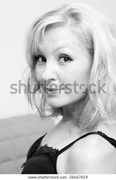 Casual Portrait Beautiful Perky Blonde Woman Stock Photo Shutterstock