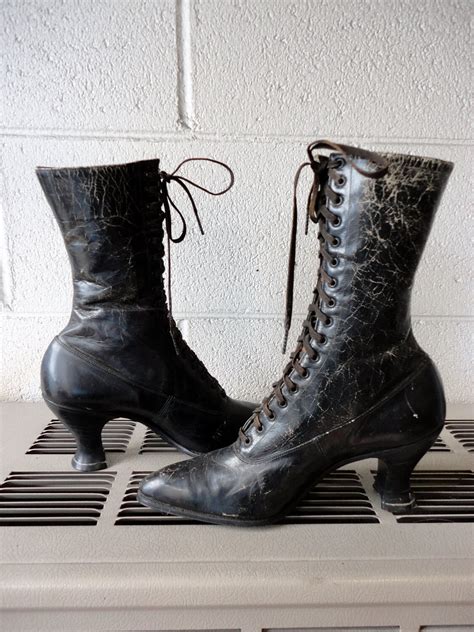 Sale Antique Boots Edwardian Womens Lace Up Boots Geo D Witt