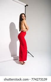 Beautiful Naked Woman Perfect Body Red Stock Photo 774273181 Shutterstock