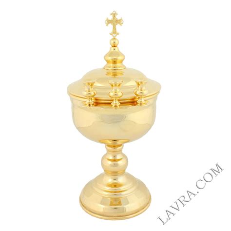 Чаша водосвятная со светильниками золочение, Софрино Церковная утварь ...