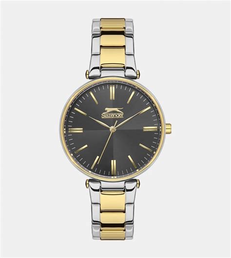 Buy Slazenger Grey Dial Dual Tone Watch In Gold | 6thStreet UAE