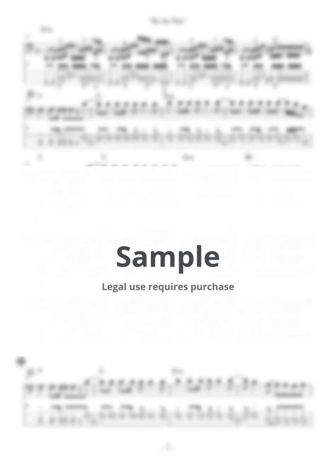 Red Hot Chili Peppers By The Way Tab Sheets By