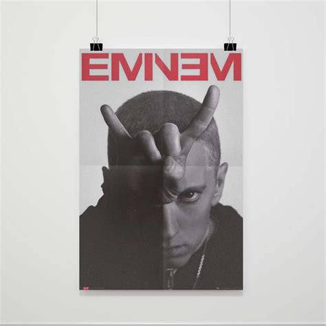 Eminem Horns Portrait Poster