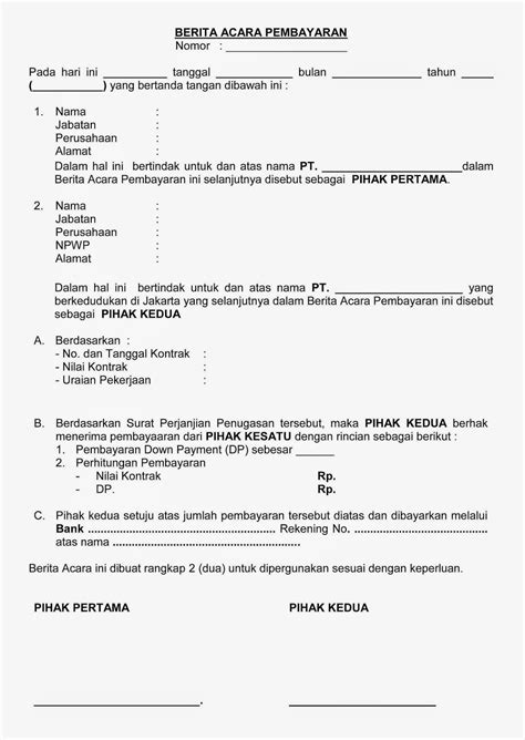 Contoh Surat Bap 51 Koleksi Gambar